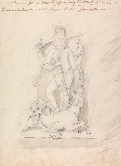 Statue in der Nähe der Cayish-Pagode in Gunnyghaum von Robert Mabon