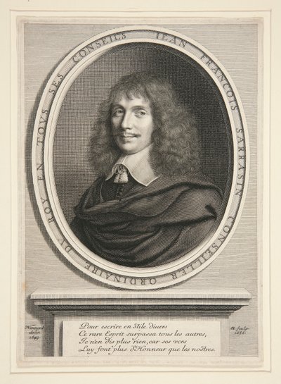 Jean-François Sarrasin, Mann der Briefe von Robert Nanteuil