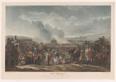George III. betrachtet seine Truppen bei Blackheath von Robert Pollard (I)