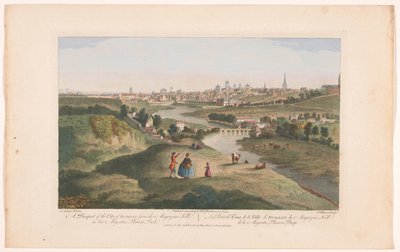 Ansicht der Stadt Dublin vom Phoenix Park aus gesehen von Robert Sayer (possibly)