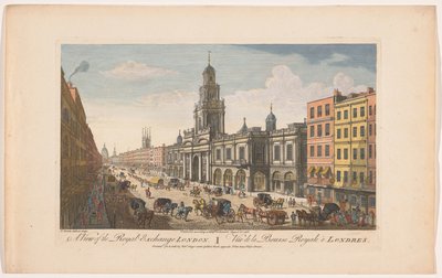 Ansicht der Royal Exchange in London von Robert Sayer