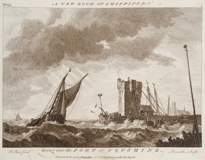 Einlaufen in den Hafen von Vlissingen (Stich) von Robert Sayer