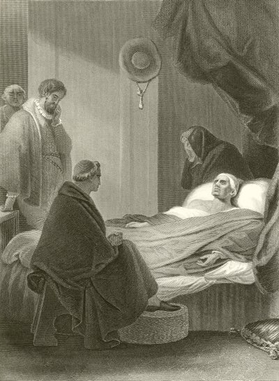 Der Tod von Kardinal Wolsey von Robert Smirke