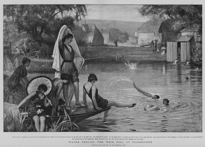 Wasservergnügen, der Weir Pool bei Pangbourne von Robert Walker Macbeth