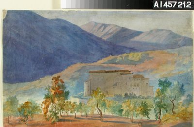 Subiaco, Rocca Abbaziale von Robert Wilhelm Ekman