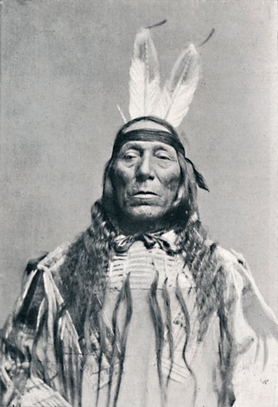 Frontalansicht eines Sioux-Indianers, 1912 von Robert Wilson Shufeldt