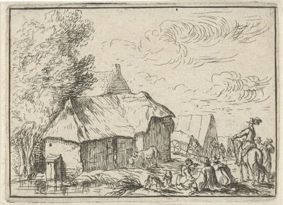 Lager bei einem Dorf von Robert van den Hoecke