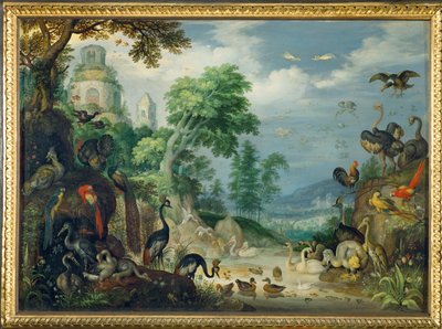 Landschaft mit Vögeln von Roelandt Jacobsz. Savery
