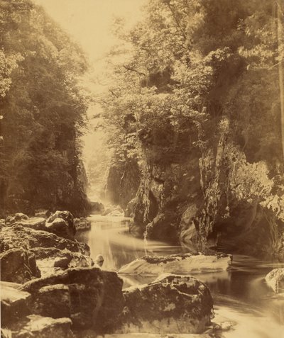 Foss Nevin, am Conway (Wales) von Roger Fenton