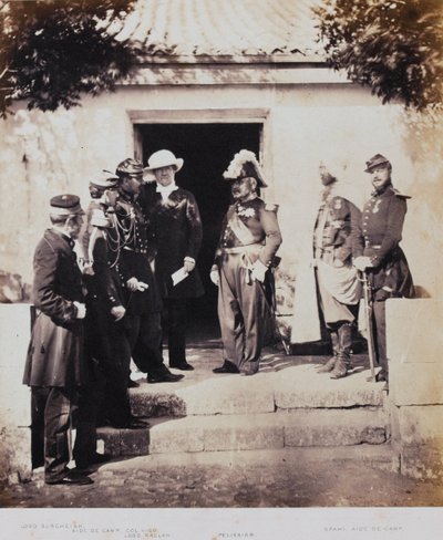 Gruppe im Hauptquartier, aus einem Album mit 52 Fotografien aus dem Krimkrieg, 1855 von Roger Fenton