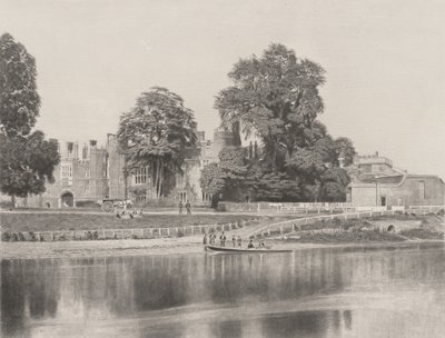 Hampton Court an der Themse von Roger Fenton