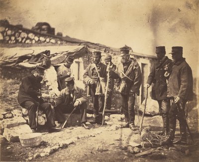 Lt. Col. Shadforth & Offiziere des 57. von Roger Fenton