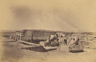 Mörserbatterien vor dem Picquet House, Leichte Division von Roger Fenton