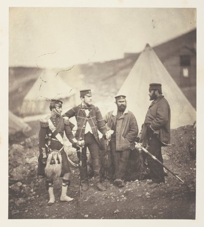 Offiziere der 42. Highlanders von Roger Fenton