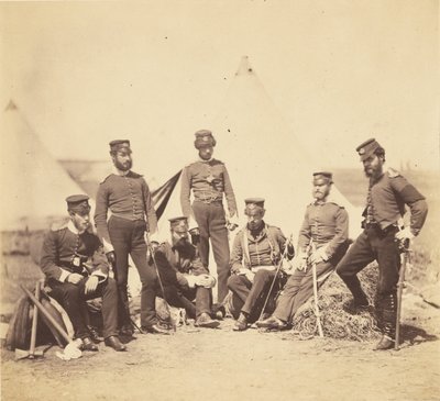Offiziere des 90. Regiments von Roger Fenton