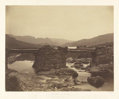 Pont-y-Garth, nahe Capel Curig von Roger Fenton