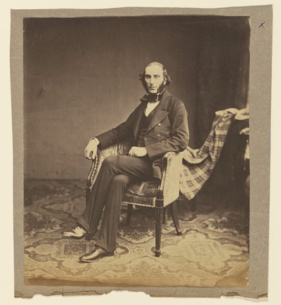 [Porträt eines sitzenden Mannes] von Roger Fenton