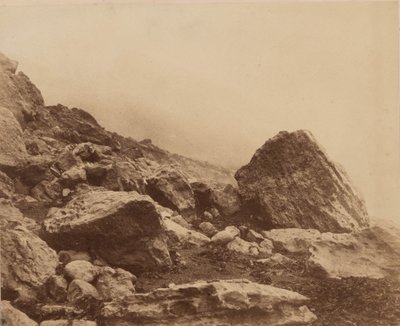 Rocken End in einem Sturm, Isle of Wight von Roger Fenton