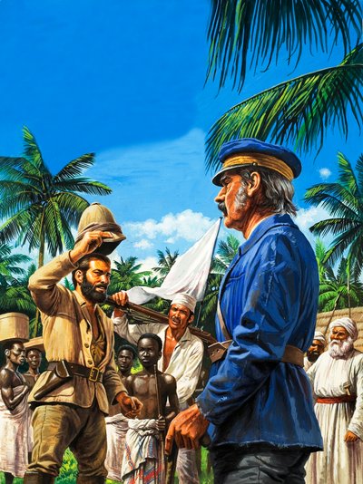 Henry Stanley begrüßt David Livingstone von Roger Payne