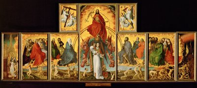 Altar des Jüngsten Gerichts: Gesamtansicht von Rogier van der Weyden
