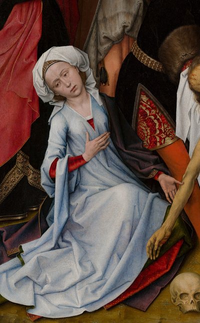 Beweinung (Mauristhuis) (Detail) von Rogier van der Weyden