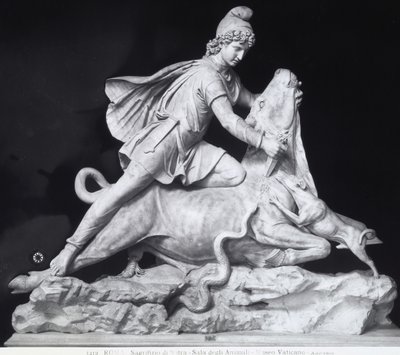 Mithras tötet den Stier, Darstellung des Mithraskults von Roman