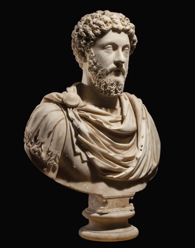Porträtbüste des Kaisers Marcus Aurelius, ca. 170-180 n. Chr. von Roman