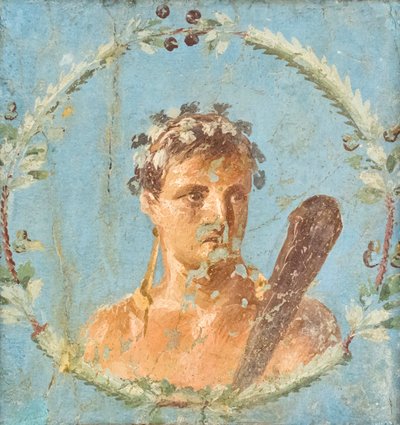 Fresko, das Herkules darstellt von Roman Roman