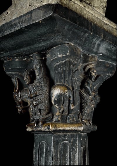 Romanische Kunst: Kapitell des 12. Jahrhunderts von Romanesque