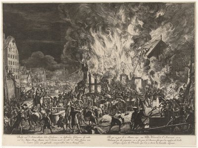 Brand in den Seilbahnen der Admiralität, 1673 von Romeyn de Hooghe (attributed to)