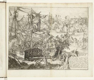 Schlacht von Lepanto, 1571 von Romeyn de Hooghe (attributed to)