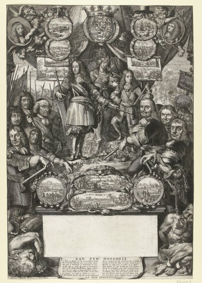 Allegorie auf die Siege von Wilhelm III. im Jahr 1673 von Romeyn de Hooghe