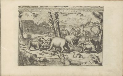 Asiatische und afrikanische Tiere von Romeyn de Hooghe