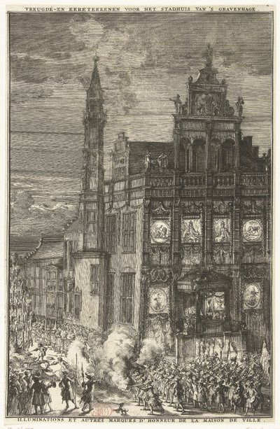 Freudenzeichen für das Rathaus, 1691 von Romeyn de Hooghe