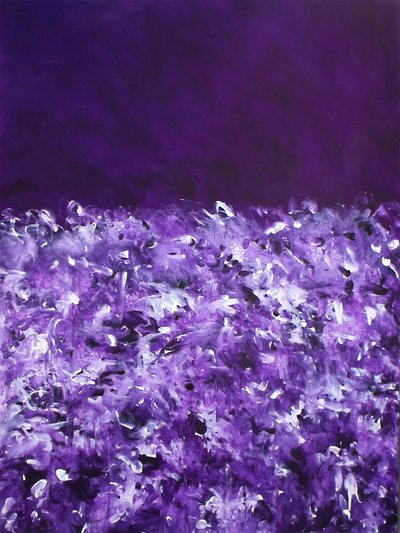Lebendige violette Felder von Ron Halfant