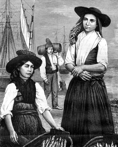 Portugiesische Frauen, 19. Jahrhundert von Ronjat