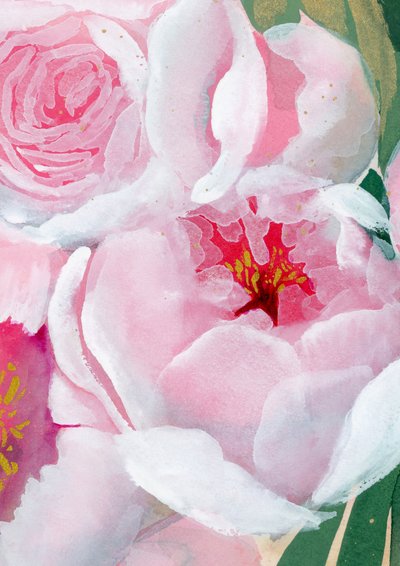 Zartrosa Pfingstrosenblüte von Rosana Laiz Blursbyai