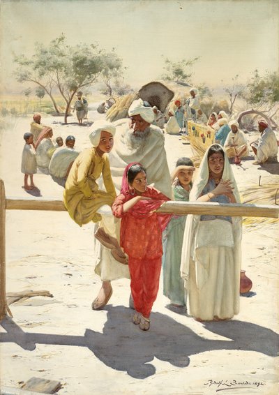 Ein Blick auf den Zug, Indien, 1892 von Rudolf Der G. Swoboda