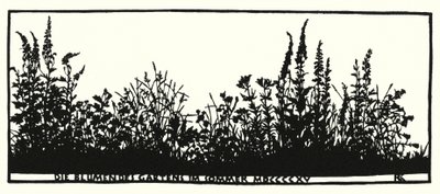 Seite aus Hausliches Leben, Silhouetten von Rudolf Koch von Rudolf Koch