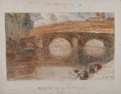Brücke in Quimperlé I von Rudolf Konopa