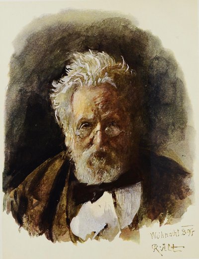 Selbstporträt von Rudolf von Alt
