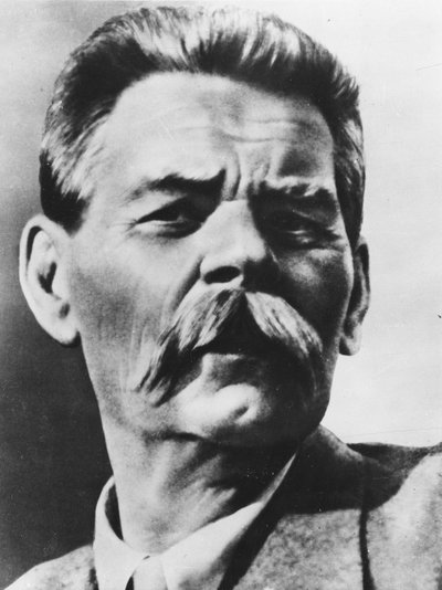 Porträt von Alexei Maximowitsch Peschkow, bekannt als Maxim Gorki von Russian Photographer