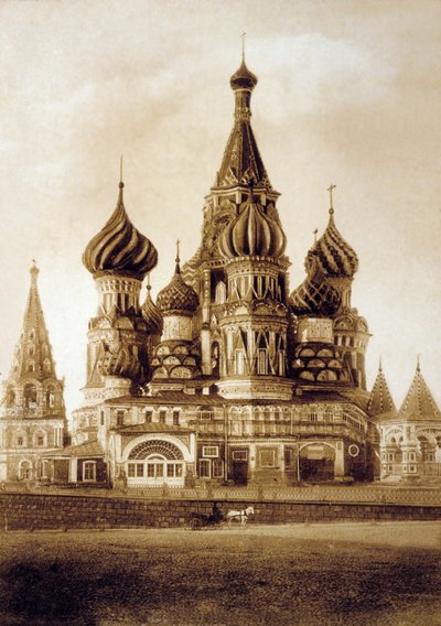 Basilius-Kathedrale, Roter Platz, Moskau von Russian Photographer