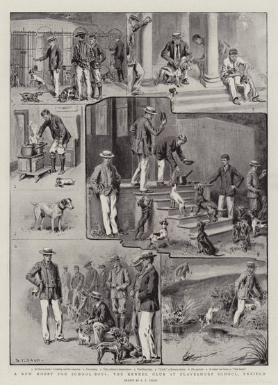 Ein neues Hobby für Schuljungen, der Kennel Club an der Clayesmore School, Enfield von S.T. Dadd