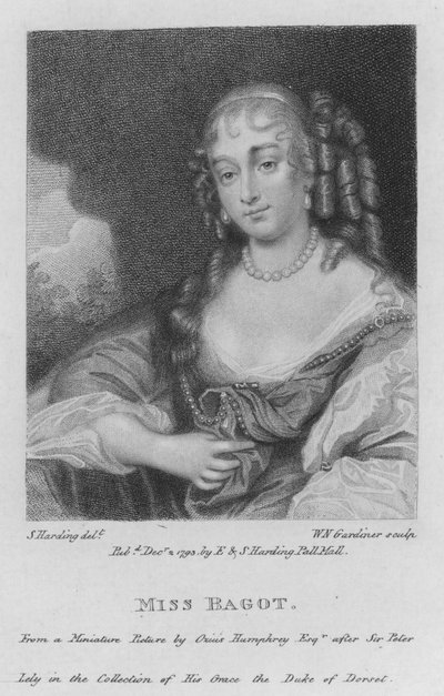 Miss Bagot (Gravur) von S. (after) Harding