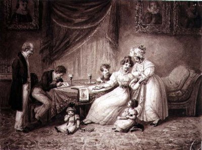Die Aquarellisten, ca. 1830 von S. Baphista