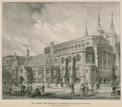 Die Bibliothek und das Museum der Corporation der City of London; Guildhall von S. Rosenthal