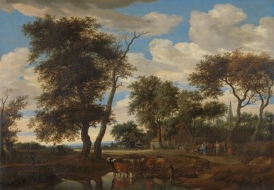 Ansicht eines Dorfes von Salomon van Ruisdael or Ruysdael