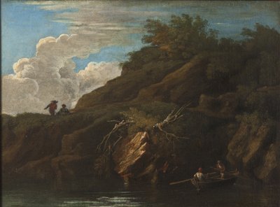 Landschaft mit Wasser von Salvator Rosa