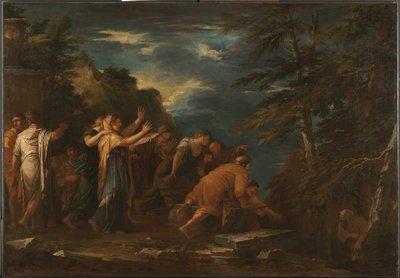 Pythagoras steigt aus der Unterwelt empor von Salvator Rosa